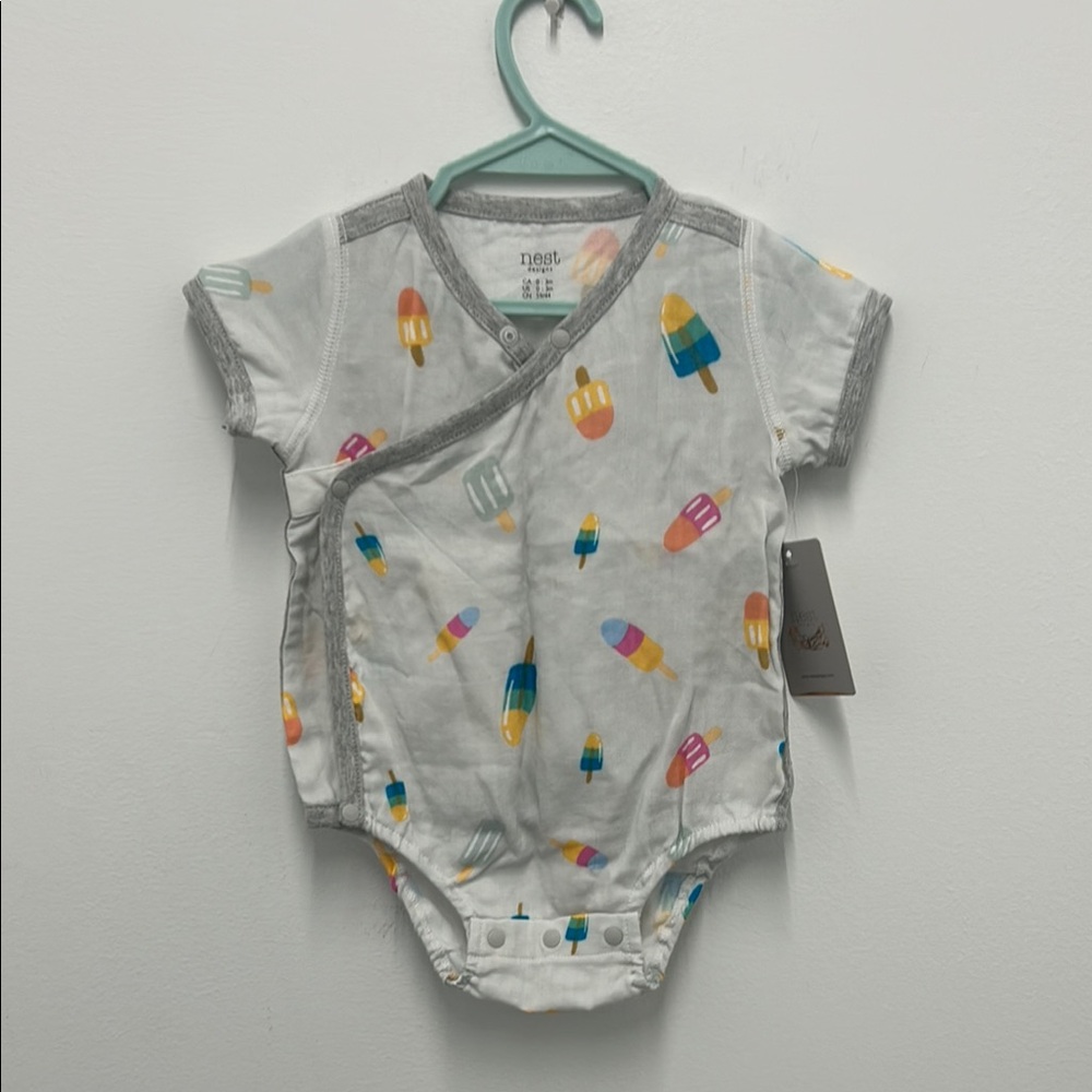 NEST DESIGN Ice Cream Print Baby Onesie